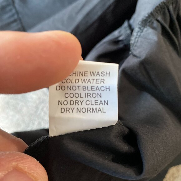 Jon & Anna Contemporary Black Peplum Blouse | Size S | Tie Front 3/4 Sleeve Top - Picture 6 of 6